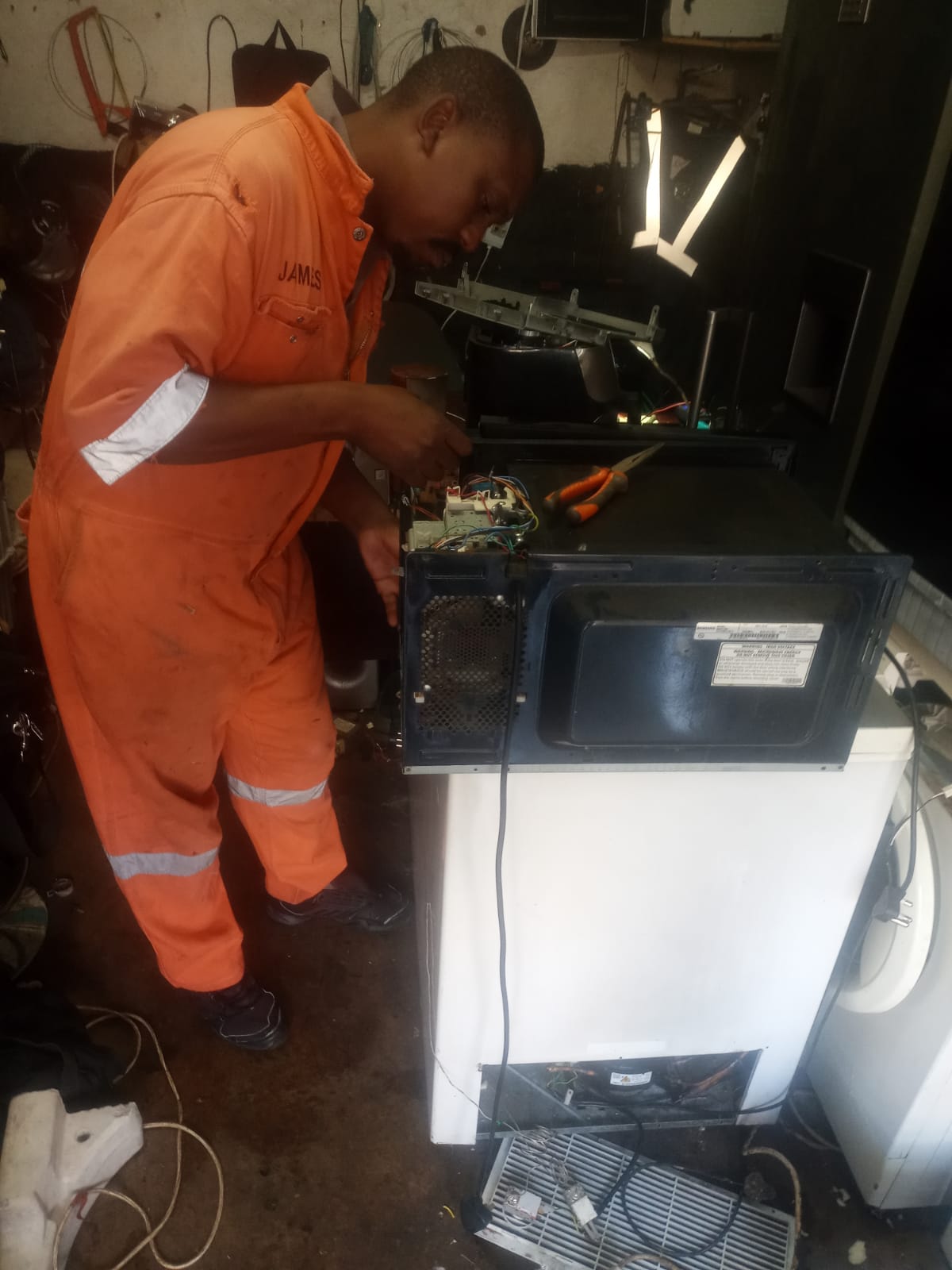 Appliance repair work
